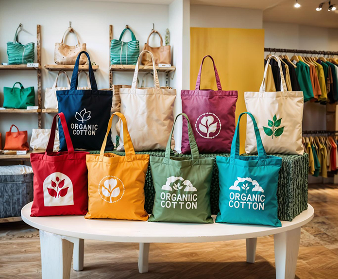 Stylish eco-friendly tote bags