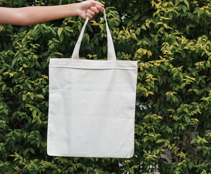 Trendy eco-friendly jute tote bag
