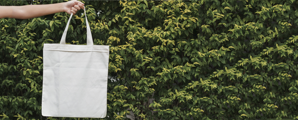 Trendy eco-friendly jute tote bag