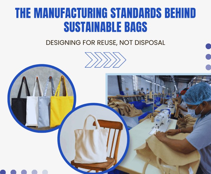 Sustainable bags manufactured using eco-friendly production standards