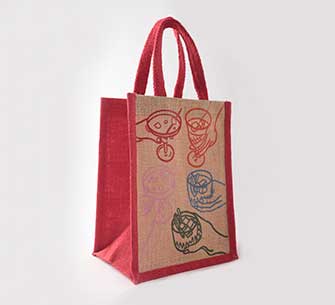 Jute Wine Bag