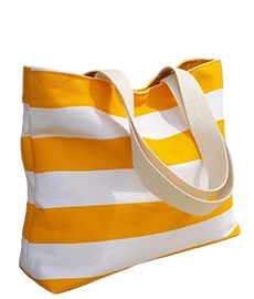Canvas Striped Bag