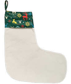 Canvas Christmas Sock
