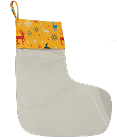 Canvas Christmas Sock