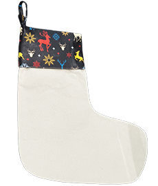 Canvas Christmas Sock