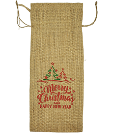Christmas Wine Pouch