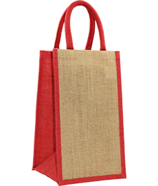 Jute Wine Bottle Bag