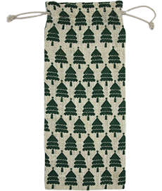 Jute Lurex Wine Bottle Bag