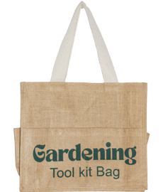 Jute Garden Toolkit Bag